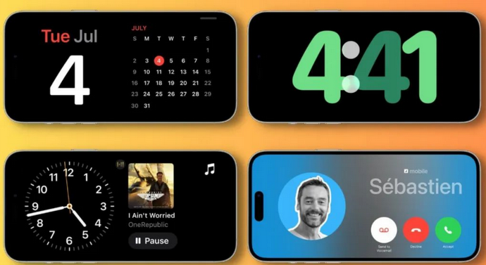绛县苹果手机维修分享iOS17横屏充电待机显示有什么好处 