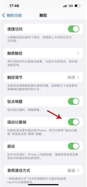 绛县苹果手机维修分享iPhone手机如何设置摇一摇删除文字 